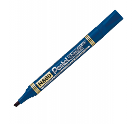 Marcatore permanente N860 - punta scalpello - blu - Amiko - Pentel - N860-CE - 490506070487 - DMwebShop