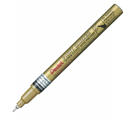 Marcatore Paint Marker Linea Amiko - punta extra fine - 0,6 mm - oro - Pentel - MFP10-X - 884851016881 - DMwebShop