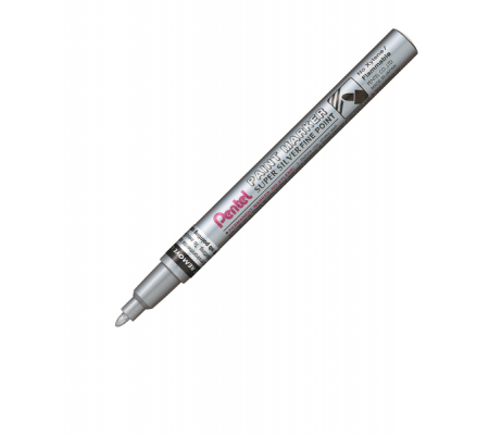 Marcatore Paint Marker Linea Amiko - punta fine - 2,9 mm - argento - Pentel - MSP10-Z - 884851016874 - DMwebShop