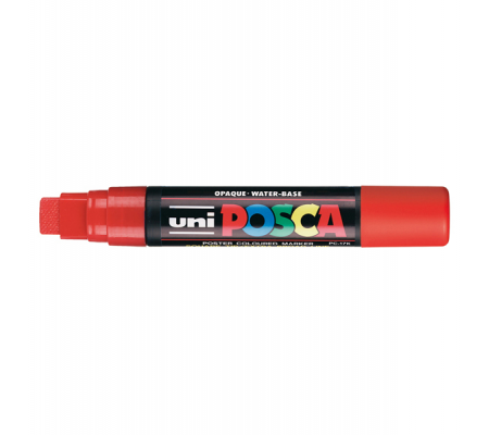 Marcatore a base d'acqua Uni Posca PC17K - punta extra large a scalpello - 15 mm - rosso - Uni Mitsubishi - M PC17K R - 4902778364215 - DMwebShop