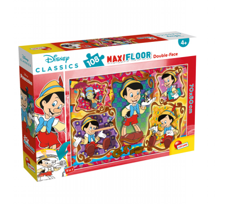 Puzzle supermaxi pinocchio 108 pezzi 70 x 50 cm - Lisciani - 31757. - 8008324031757 - DMwebShop