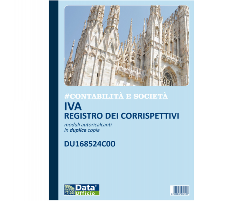 Registro corrispettivi mensili - 24x2 autoricalcanti - conf. 5 pezzi - Data Ufficio - DU168524C00 - 8008842952121 - DMwebShop