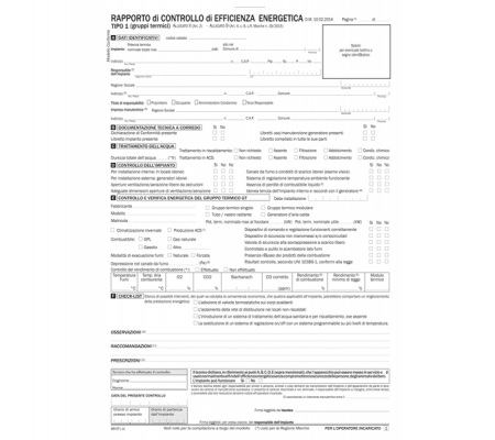 Rapporto di controlla efficienza energetica T1 snap - 3 copie - Data Ufficio - DU8843T1000 - DU8843T1000G - 8008842580126 - DMwebShop