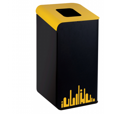 Gettacarte Rubik Evo - per raccolta differenziata - giallo - 80 lt - Medial International - 789296 - 8056324536789 - DMwebShop