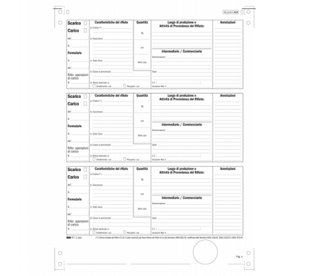 Modulo continuo carico-scarico rifiuti detentori (Mod. A) - 12" x 24 - 250 fogli - Edipro - E2866 - 8023328286606 - DMwebShop