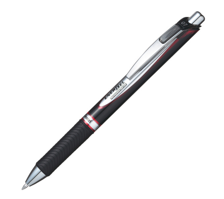 Roller a scatto Energel XM Permanent - punta 0,7 mm - rosso - Pentel - BLP77-BX - 884851019851 - DMwebShop