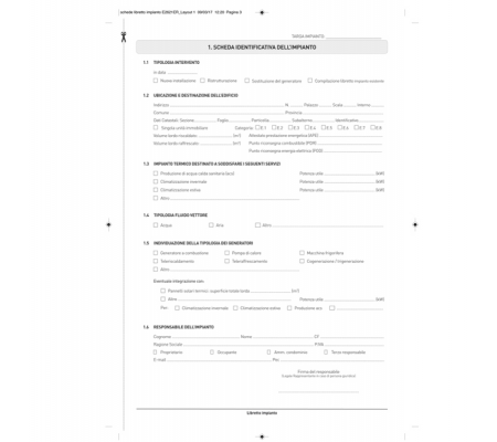 Libretto impianto climatizzazione Emilia Romagna - 297 x 210 mm - 48 fogli - Edipro - E2621ER - 8023328262136 - DMwebShop