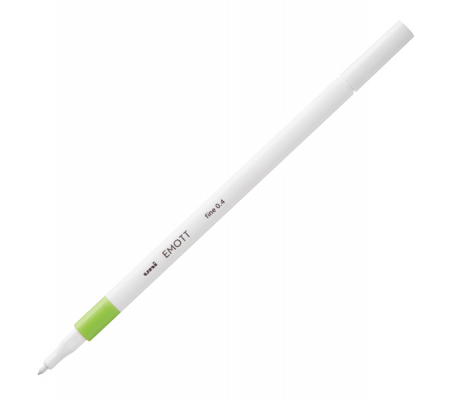 Fineliner Emott - tratto 0,4 mm - verde chiaro - Uni Mitsubishi - M PEM-SY VC - 4902778241127 - DMwebShop