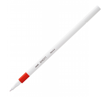 Fineliner Emott - tratto 0,4 mm - rosso - Uni Mitsubishi - M PEM-SY R - 4902778241196 - DMwebShop