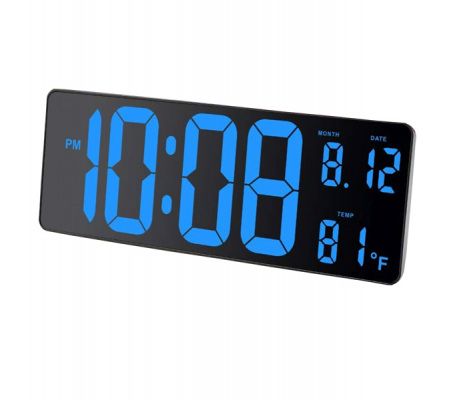 Orologio a LED - 37,5 x 13,5 cm - Alba - HORDGTL - 3129710017270 - DMwebShop