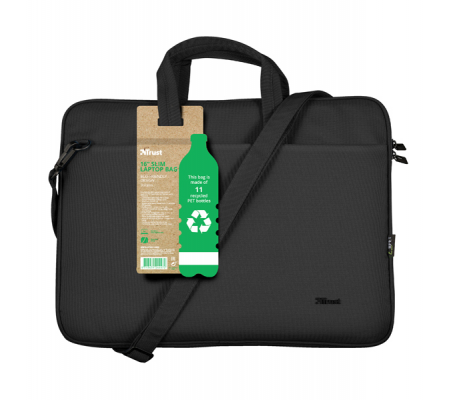 Borsa per notebook Bologna - ecocompatibile - da 16'' - nero - Trust - 24447 - 8713439244472 - DMwebShop