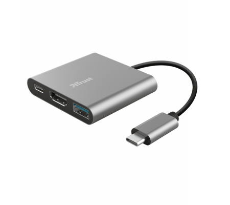 Adattatore USB-C - multiporta 3-in-1 Dalyx - Trust - 23772 - 8713439237726 - DMwebShop