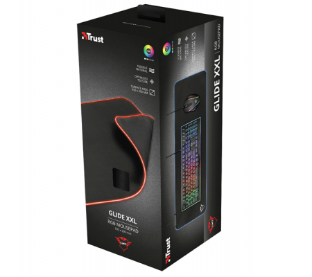 Tappetino da gioco GXT 764 Glide-Flex - per mouse XXL - con illuminazione RGB - Trust - 23395 - 8713439233957 - DMwebShop