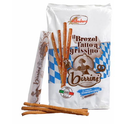 Grissini Birrini - 240 gr - multipack 13 monoporzioni - Valledoro - VAGSB - 8009280007268 - DMwebShop