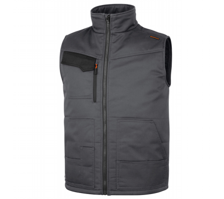 Gilet Stockton3 - multitasche - taglia M - grigio-arancio - Deltaplus - STOC3GOTM - 3295249262921 - DMwebShop