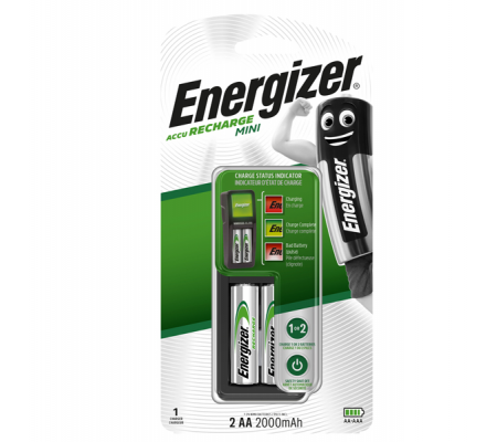 Caricabatteria Power Plus Mini 2AA - Energizer - E300701300 - DMwebShop