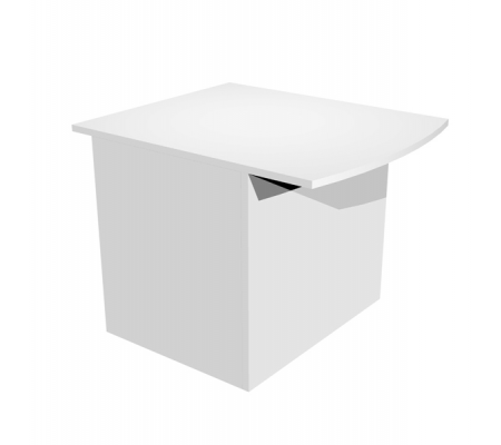 Modulo Prestige reception disabili - s-sopralzo - 80 x 97,5 x 72 cm - bianco-bianco - Artexport - 2824-HB80/3 - DMwebShop