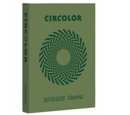 Carta Circolor - A4 - 80 gr - verde - conf. 500 fogli - Favini - A71D524 - 8007057622072 - DMwebShop