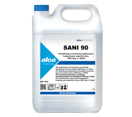 Disinfettante concentrato Sani 90 - battericida - fungicida - 5 lt - Alca - ALC1209 - 8032937573137 - DMwebShop