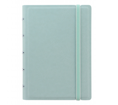 Notebook Pocket - con elastico - copertina similpelle - 144 x 105 mm - 56 pagine - a righe - verde pastello - Filofax - L115066 - DMwebShop