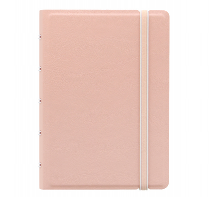 Notebook Pocket - con elastico - copertina similpelle - 144 x 105 mm - 56 pagine - a righe - pesca - Filofax - L115109 - DMwebShop