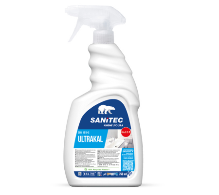 Disincrostante Ultrakal - fortemente acido - profumato - 750 ml - Sanitec - 1910-S - 8032680393204 - DMwebShop