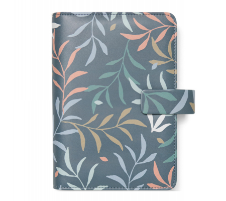 Organiser Botanical - f.to Personal 187 x 153 x 40 mm - con cinturino - blu - Filofax - 22-022645 - DMwebShop