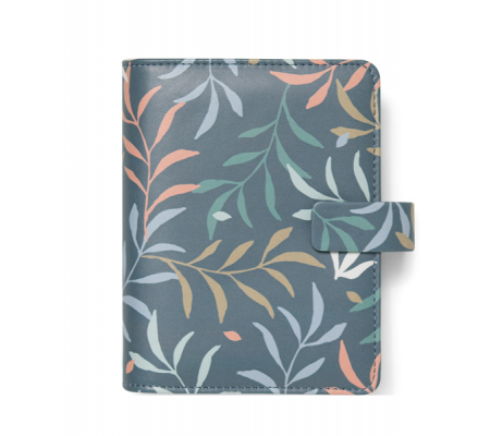 Organiser Botanical - f.to Pocket 146 x 128 x 36 mm - con cinturino - blu - Filofax - 22-022644 - DMwebShop