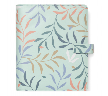 Organiser Botanical - f.to A5 - 233 x 217 x 46 mm - con cinturino - menta - Filofax - L022649 - DMwebShop