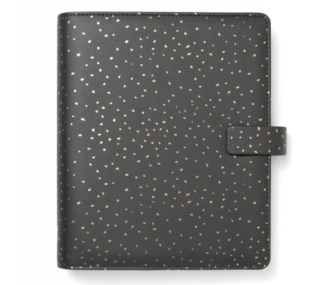 Organiser Confetti - f.to A5 - 233 x 217 x 46 mm - con cinturino - nero - Filofax - 22-028743 - 5059145473939 - DMwebShop