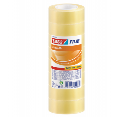 Nastro adesivofilm - 19 mm x 33 mt - torre 8 pezzi - Tesa - 57207-00001-02 - 4042448049575 - DMwebShop