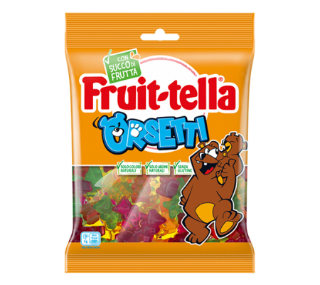 Caramella gommosa - orsetti - formato pocket 90 gr - Fruit-tella - 06385200 - 8000735005037 - DMwebShop