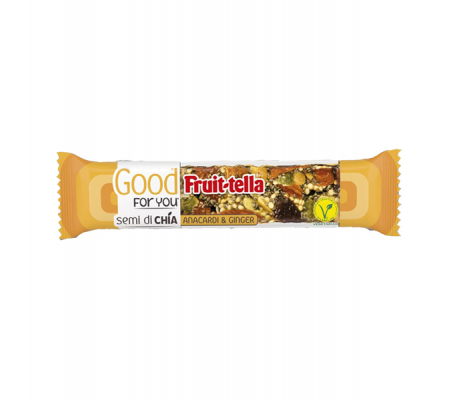 Barretta Good For You - di frutta secca - anacardi e ginger - 36 gr - Fruitella - 09397200 - 8003440236451 - DMwebShop