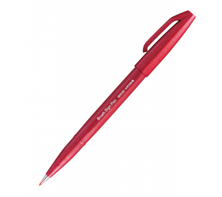 Pennarello Brush Sign Pen - rosso - Pentel - SES15C-B - 4902506287069 - DMwebShop