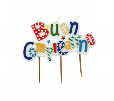 Candelina picks - Buon Compleanno - multicolor - Big Party - 73111 - 8020834731118 - DMwebShop