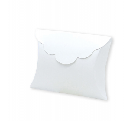 Scatolina portaconfetti carta - 10 x 8 x 3 cm - bianco - conf.25 pezzi - Big Party - 81666 - DMwebShop