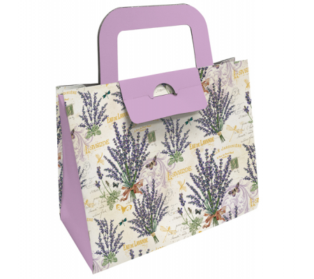 Scatola portaoggetto - fantasia Lavanda - 27 x 22,5 x 12,5 cm - Kartos - 12030300 - 8009162364021 - DMwebShop