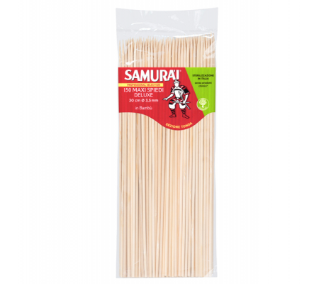 Spiedi delux - in bambu' - 30 cm - conf. 150 pezzi - Samurai Party G2SM - 0948R - G2SM- 0948R - 8003350547661 - DMwebShop