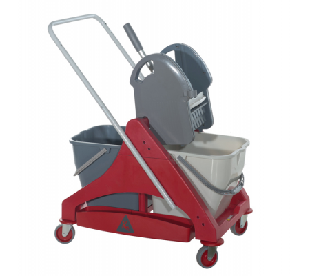 Carrello duo Qo-kart ClassicoTre 30 - per pulizie - plastica - 42 x 78 x 93 cm - Taxon - 4301230.r - 8057960701005 - DMwebShop