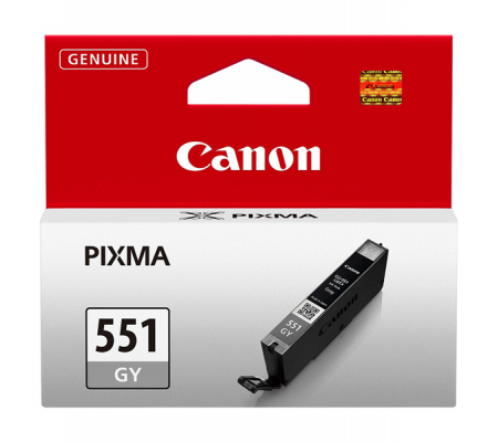 Serbatoio originale inchiostro -  grigio - CLI-551GY - 125 pagine - Canon - 6512B001 - 4960999904627 - DMwebShop