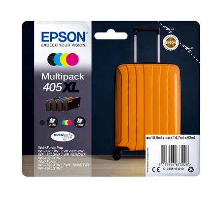 Multipack Cartucce Originale - 405XL - Confezione 4 cartucce - Epson - C13T05H64010 - 8715946673028 - DMwebShop