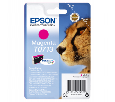 Cartuccia originale inchiostro - magenta - T0713 - 5,5 ml - Epson - C13T07134012 - 8715946624525 - DMwebShop