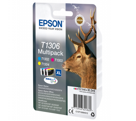 Multipack Cartucce Originale - Epson T1306 - Confezione 3 cartucce - Epson - C13T13064012 - 8715946624860 - DMwebShop