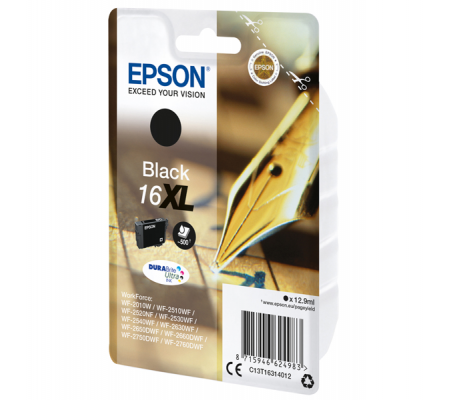 Cartuccia originale inchiostro - nero - Epson 16XL - 12,9 ml - Epson - C13T16314012 - 8715946624983 - DMwebShop