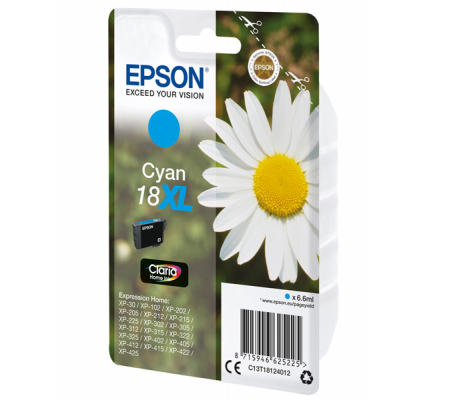 Cartuccia originale inchiostro - ciano - Epson 18XL - 6,6 ml - Epson - C13T18124012 - 8715946625225 - DMwebShop