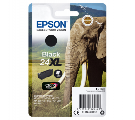 Cartuccia originale inchiostro - nero - Epson 24XL - 10 ml - Epson - C13T24314012 - 8715946625423 - DMwebShop