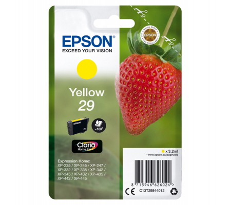 Cartuccia originale inchiostro - giallo - Epson 29 - 3,2 ml - Epson - C13T29844012 - 8715946626024 - DMwebShop