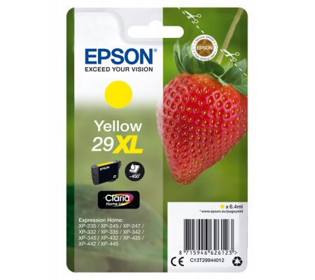 Cartuccia originale inchiostro - giallo - Epson 29XL - 6,4 ml - Epson - C13T29944012 - 8715946626123 - DMwebShop