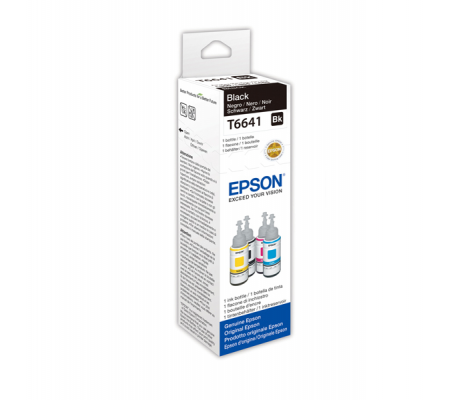 Flacone originale inchiostro - nero - T6641 - 70ml - Epson - C13T664140 - 8715946496535 - DMwebShop