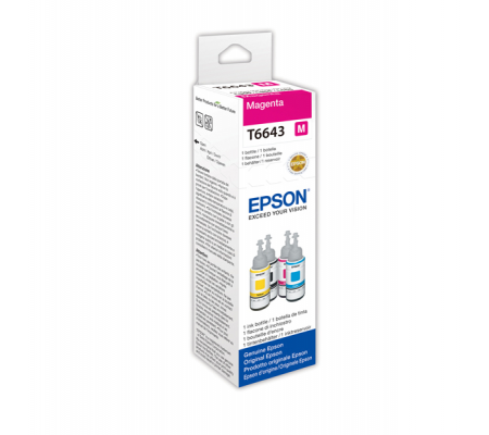 Flacone originale inchiostro - magenta - T6643 - 70ml - Epson - C13T664340 - 8715946496559 - DMwebShop